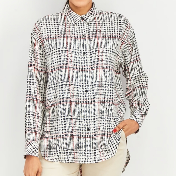 🛑KARL LAGERFELD Allover Print Blouse